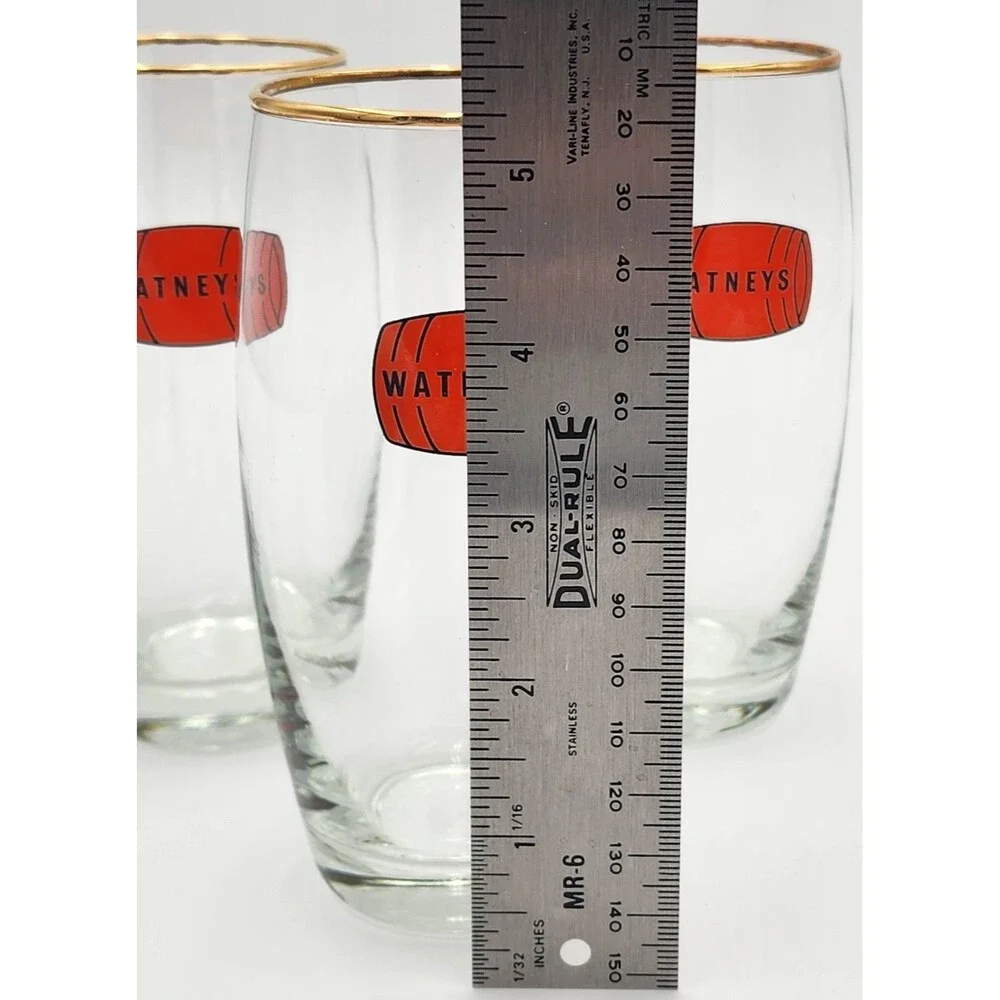 Vintage Watneys 12oz Beer glasses a special collectible edition